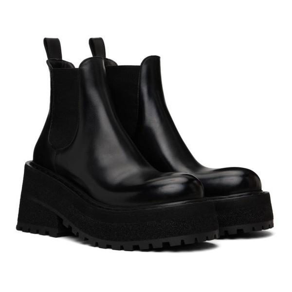  Marsell Black Carretta Chelsea Boots 222349F113004