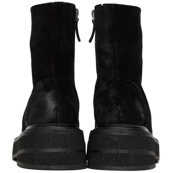  Marsell Black Suede Zuccone Boots 222349F113029