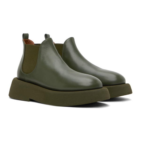  Marsell Khaki Gomme Gommellone Chelsea Boots 232349F113055