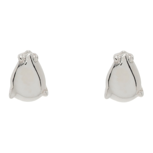  마틴 알리 Martine Ali Silver Stone Tear Drop Earrrings 241153M144005