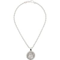 마틴 알리 Martine Ali Silver Medallion Chain Necklace 241153M145026