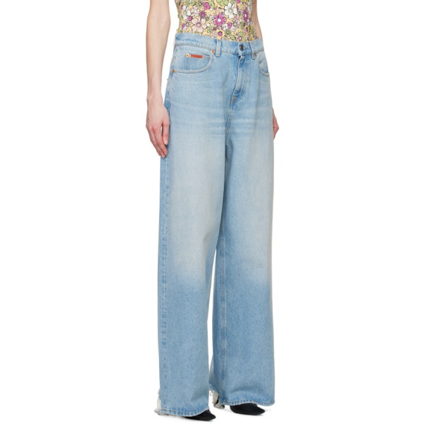  마틴 로즈 Martine Rose Blue Extended Jeans 241892F069002