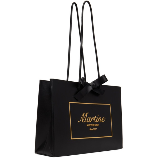  마틴 로즈 Martine Rose Black Large Shopper Tote 241892M172000