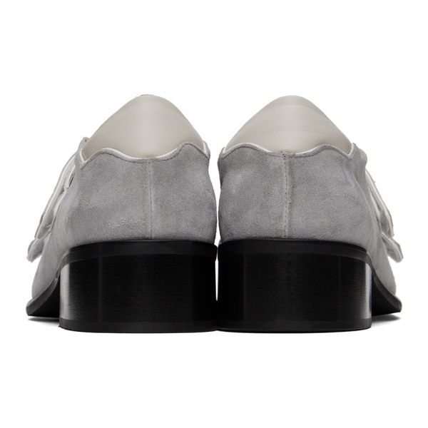  마틴 로즈 Martine Rose 오프화이트 Off-White & Gray Sporty Snout Loafers 241892M231000