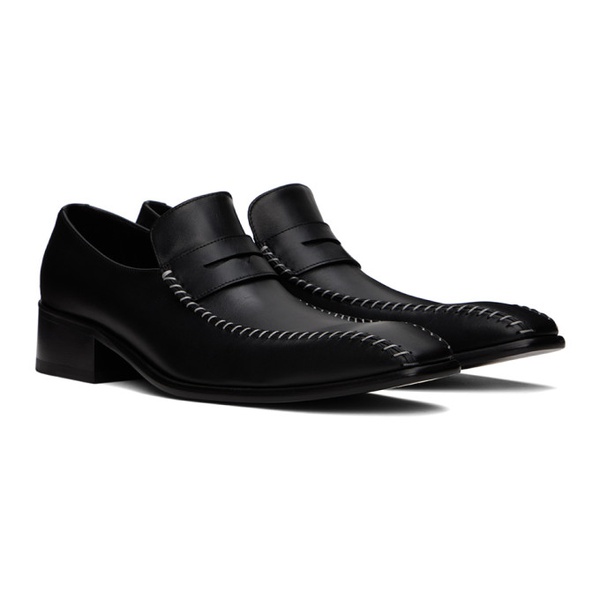  마틴 로즈 Martine Rose Black Snout Stitch Loafers 241892M231002