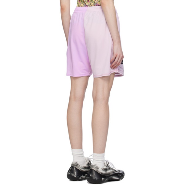  마틴 로즈 Martine Rose Purple & Pink Half And Half Shorts 241892F088004