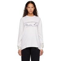 마틴 로즈 Martine Rose White Oversized Sweater 231892F096000