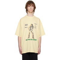 마틴 로즈 Martine Rose Yellow Printed T-Shirt 231892M213011