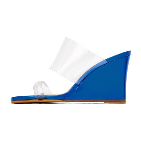  마리암 나르시 자데 Maryam Nassir Zadeh SSENSE Exclusive Blue Olympia Heeled Sandals 232779F125021