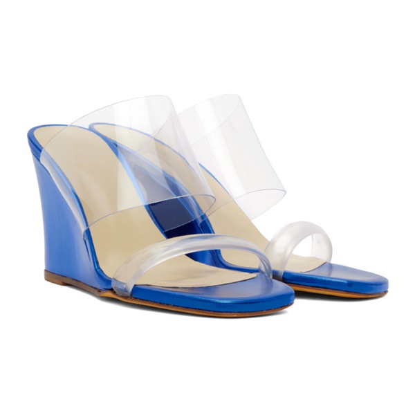  마리암 나르시 자데 Maryam Nassir Zadeh SSENSE Exclusive Blue Olympia Heeled Sandals 232779F125021