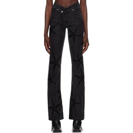 Masha Popova Black Night Flowers Jeans 231936F069003