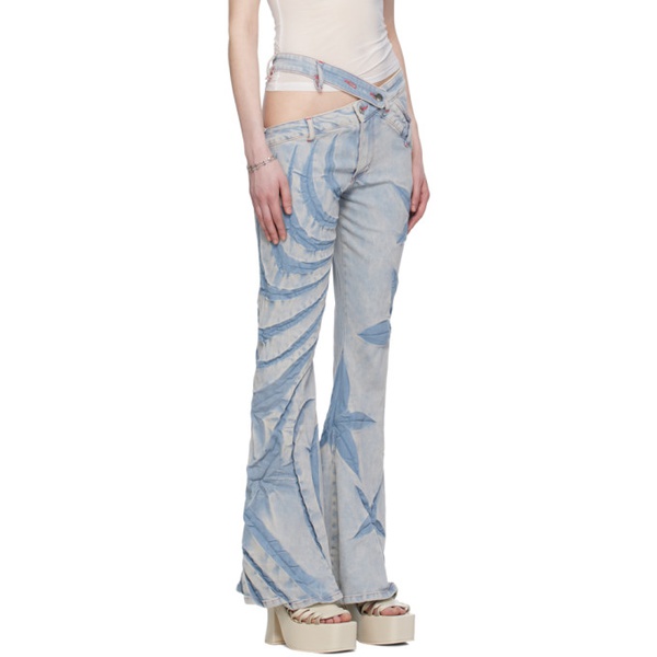  Masha Popova Blue Cutout Jeans 241936F069005