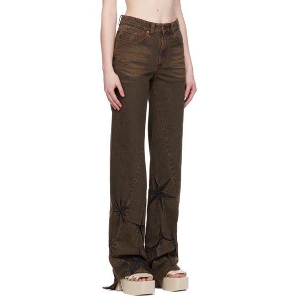  Masha Popova Brown Boyfriend Jeans 241936F069003