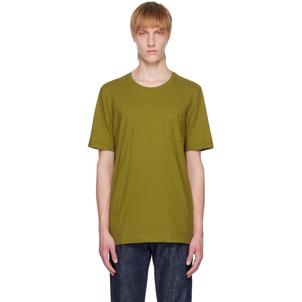  마시모 알바 Massimo Alba Green Panarea T-Shirt 231846M213000