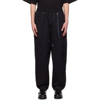 마스터마인드 재팬 Mastermind JAPAN Black Drawstring Trousers 241563M191000