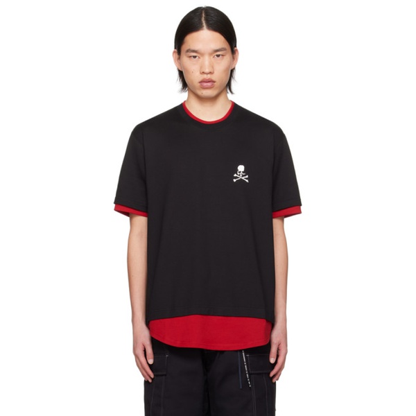  마스터마인드 재팬 Mastermind JAPAN Black & Red Layered T-Shirt 241563M213013