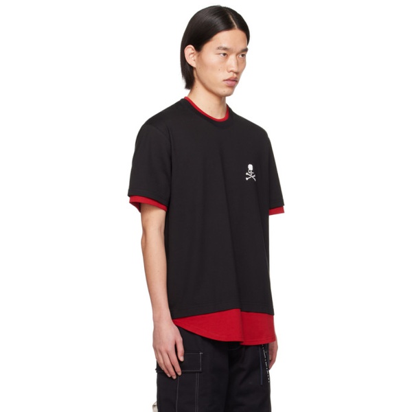  마스터마인드 재팬 Mastermind JAPAN Black & Red Layered T-Shirt 241563M213013