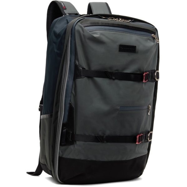  Master-piece Gray & Navy Potential 3Way Backpack 241401M166051