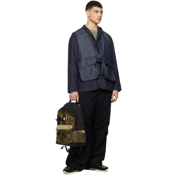  Master-piece Khaki & Black Potential DayPack Backpack 241401M166037