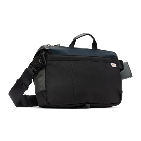  Master-piece Gray & Black Potential Messenger Bag 241401M170037