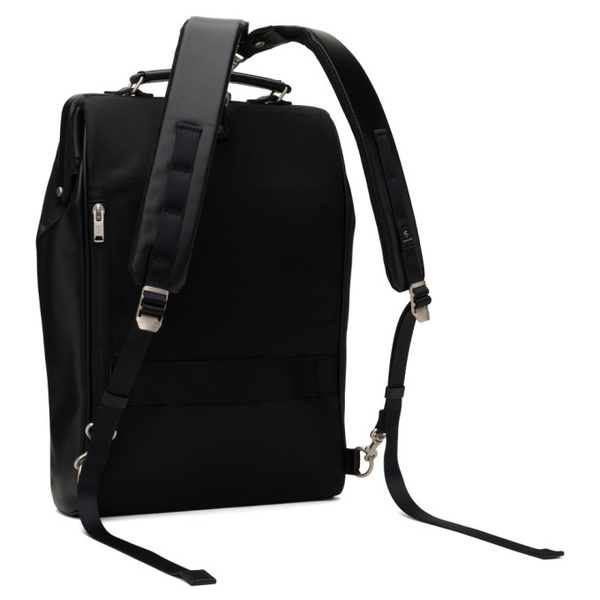  Master-piece Black Tact Leather Ver. L Backpack 241401M166000