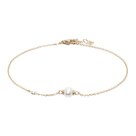 Mateo Gold Pearl and Diamond Dot Bracelet 242245F007002