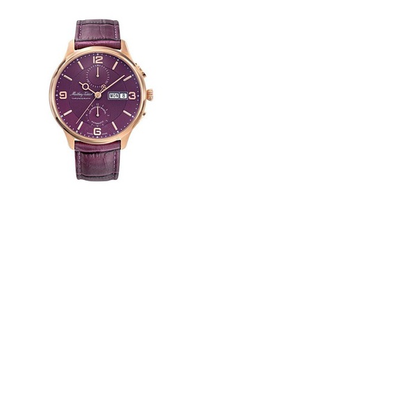  Mathey-Tissot Edmond Chrono Automatic Chronograph Purple Dial Mens Watch H1886CHATPR