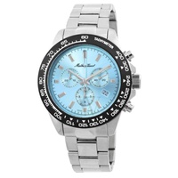 Mathey-Tissot MEN'S Mathy Chrono Chronograph Stainless Steel Blue Dial Watch H9010CHABU