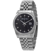 Mathey-Tissot MEN'S Mathy IV Stainless Steel 316L Black Mother of Pearl Dial Watch H709AQN