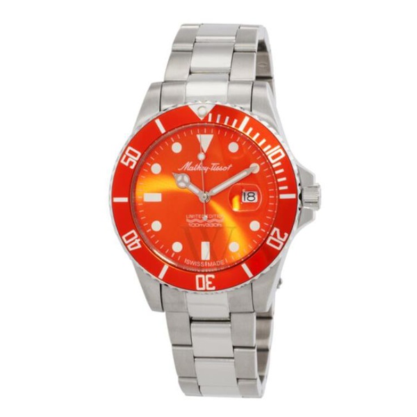  Mathey-Tissot MEN'S Vintage LE Stainless Steel Orange Dial Watch H908AO