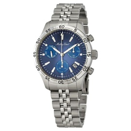 Mathey-Tissot MEN'S Type 22 Chronograph Stainless Steel Blue Dial H1822CHABU
