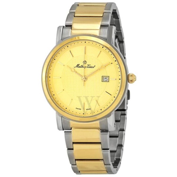  Mathey-Tissot MEN'S City Metal Stainless Steel Gold-tone Dial HB611251MBDI