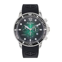 Mathey-Tissot MEN'S Lagoon Chronograph Silicone Green Dial Watch H123CHALV
