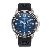Mathey-Tissot MEN'S Lagoon Chronograph Silicone Blue Dial Watch H123CHALBUN