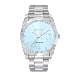 Mathey-Tissot MEN'S Mathy Orient Stainless Steel Blue Dial Watch H450APSK