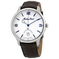 Mathey-Tissot MEN'S Edmond Automatic Leather White Dial Watch AC1886AI