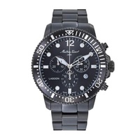 Mathey-Tissot MEN'S Lagoon Chronograph Stainless Steel Black Dial Watch H123CHNN