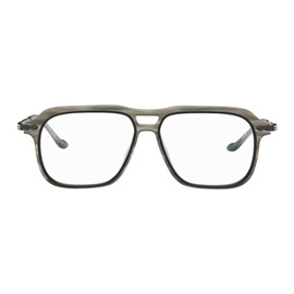 마츠다 Matsuda Black & Gray M2062 Glasses 242167M133025