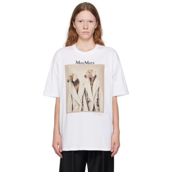  맥스마라 Max Mara White Tacco T-Shirt 232118F110000