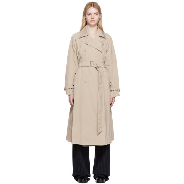  맥스마라 Max Mara Beige Efedra Trench Coat 222118F067000