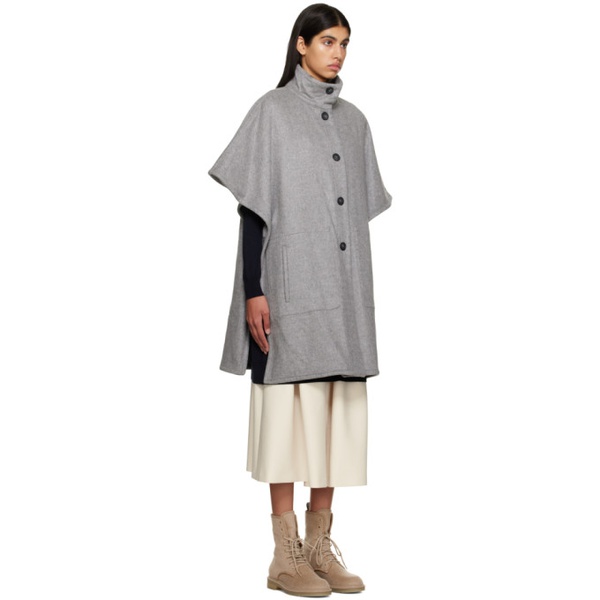  맥스마라 Max Mara Gray Monogram Coat 222118F059026