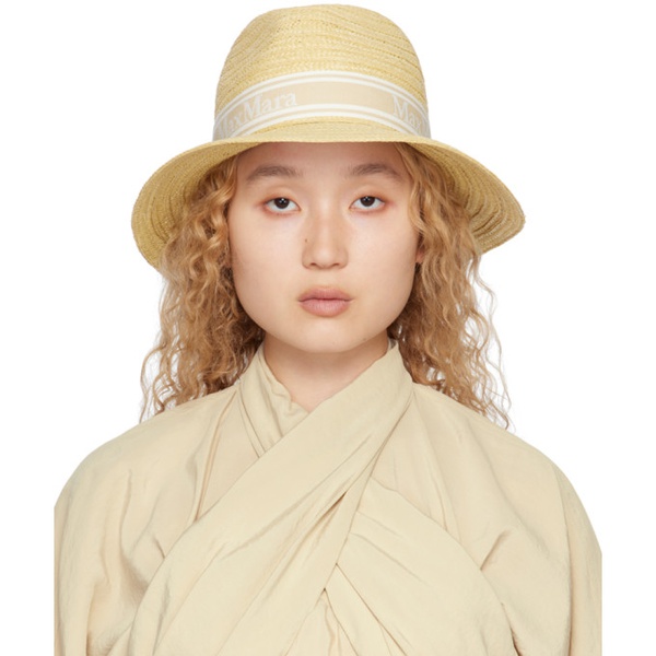  맥스마라 Max Mara Tan Chiffon Hat 231118F017001