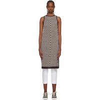 맥스마라 Max Mara Brown & White Eiffel Midi Dress 231118F054001