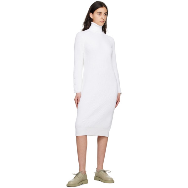  맥스마라 Max Mara White Norcia Midi Dress 231118F092003