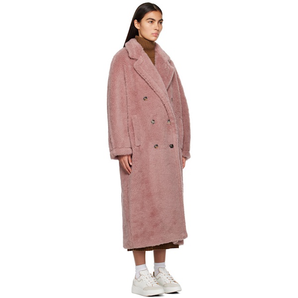 맥스마라 Max Mara Pink Teddy Bear Coat 232118F059055