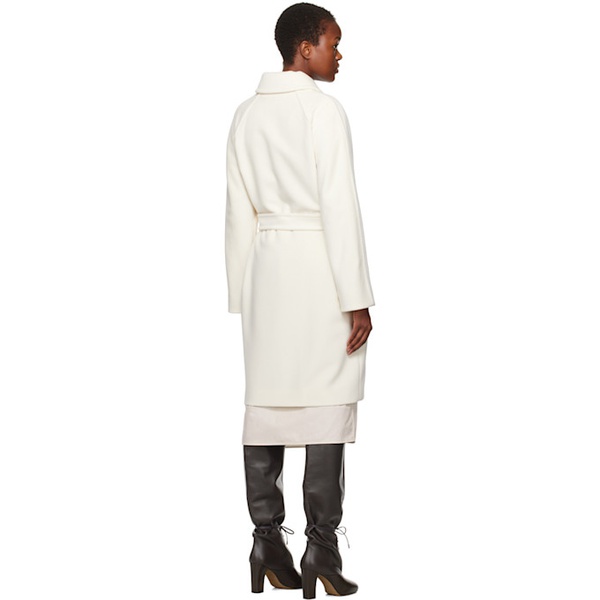  맥스마라 Max Mara White Estella Coat 232118F059034