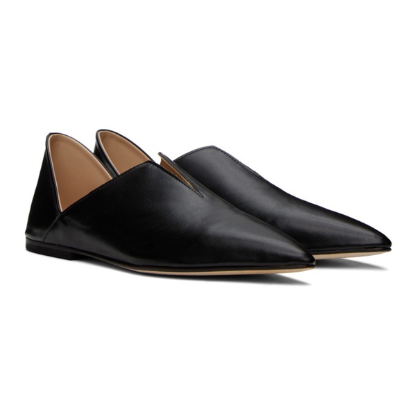  막스 마라 레저 맥스마라 Max Mara Leisure Black Zattera Loafers 232265F121000