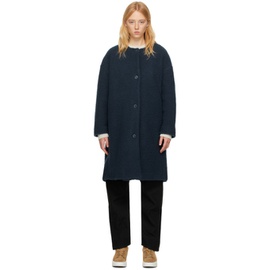 막스 마라 레저 맥스마라 Max Mara Leisure Blue Morina Coat 222265F059001