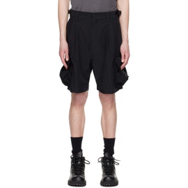 Meanswhile Black Luggage Shorts 231699M193000