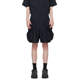 Meanswhile Navy Luggage Shorts 241699M193008